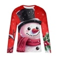 thumbnail image 4 of WXLWZYWL Men's Christmas Sweatshirt Crewneck Trendy Big and Tall Santa Printed Sweatshirts Pullover Tops Party Apparel, 4 of 5