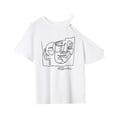 thumbnail image 3 of Camiseta de mujer con cuello redondo, camiseta básica cómoda de moda, camisetas de verano para viaje M, 3 of 10