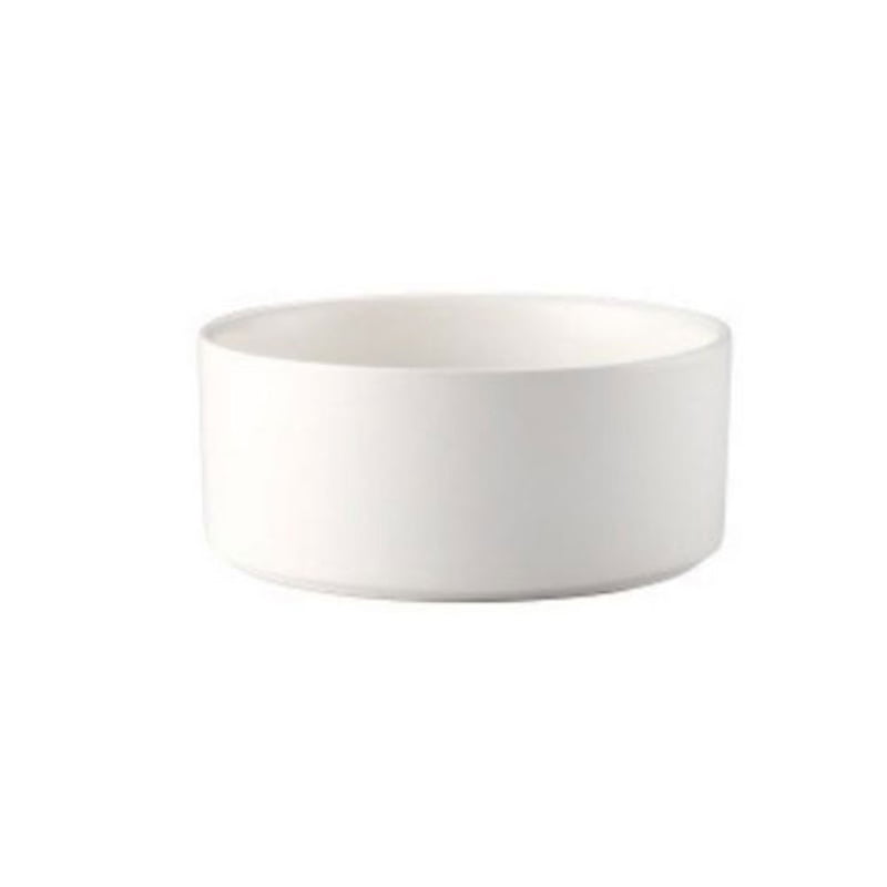 White Ceramic Round Salad Serving Bowl For Salad Fruit Pasta Soups