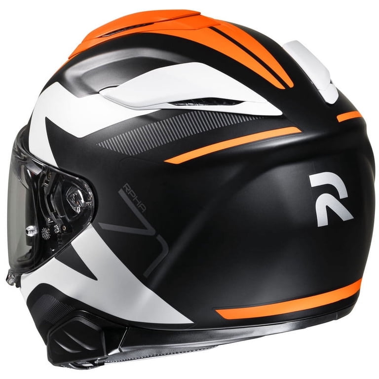 hjc black and orange mc helmet RPHA 70 ST Vias Black-Orange MC-7SF while the moisture HJC i71 Enta MC7SF Black