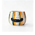 thumbnail image 5 of Halloween Ceramic Pumpkin Candle Holders, Striped Jack O Lantern Mini Planter Decor for Fall Tabletop, 5 of 6