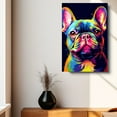 thumbnail image 4 of French Bulldog Canvas Framed Gifts For Dog Lover Watercolor Dog Canvas Birthday Gifts For Father Hanging Decorations Retro Home (Gifts For Dad), 4 of 6