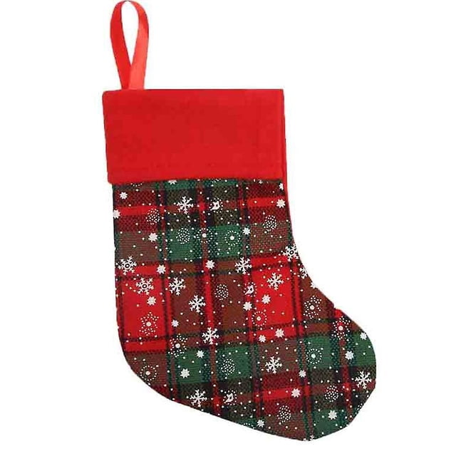 Calcetines de Navidad Regalo Suministros de decoración navideña Copo de nieve Calcetines de Navidad pequeños Regalo Calcetines de caramelo