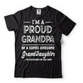 thumbnail image 2 of I'm A Proud Grandpa Shirt Funny Grandpa Tee Grandfather Gift Shirt From Granddaughter Grandpa Gifts (X-Large Navy Blue), 2 of 6