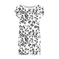 thumbnail image 4 of Gamivast Two Piece Outfits for Women Summer Floral Print Short Sleeve Top & Drawstring Shorts Sets Casual Vacation Beach Wear Lightweight Loungewear, 4 of 5