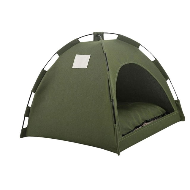 Tienda de invierno para mascotas Casa impermeable para gatos Refugio de gatos callejeros 35x35cm Verde