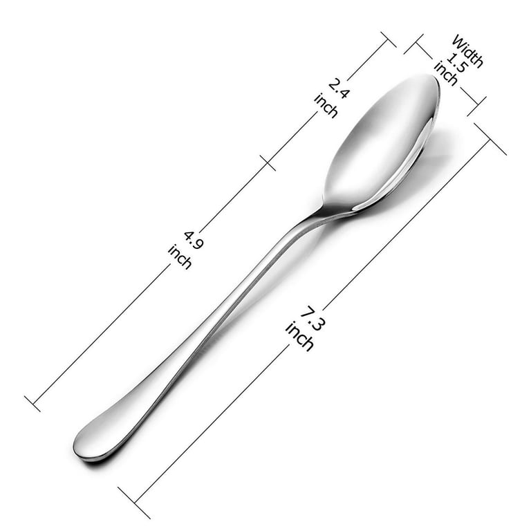 Dinner Spoon Set,16 Pcs 7.3 Tablespoons,Premium Food Grade 18/10