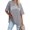 Grey, variant on YOUSNH Womens Fashion Round Neck Short Sleeved Letter Printed T Shirt Top T-shirts for Women 2024 Grey XXL