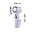 thumbnail image 4 of ICQOVD Portable Fan Usb Transparent Mecha Fan Led Light Portable for Travel Outdoor, 4 of 9