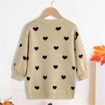 thumbnail image 4 of CYRBOKO Cardigans for Toddler Girls, Cotton Gift Long Sleeve Knit Winter Tops Khaki Size 3-4 T, 4 of 4