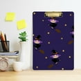 thumbnail image 6 of FMSHPON Halloween Cute Witch Clipboard Hardboard Wood Nursing Clip Board and Pull for Standard A4 Letter 13x9 inches, 6 of 8