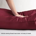 thumbnail image 4 of REGALWOVEN 2 Pack Satin Body Pillowcases , Luxury Silky Pillow Cover Smooth Long Satin Pillow Cases with Zipper Closure Burgundy Jumbo, 4 of 8