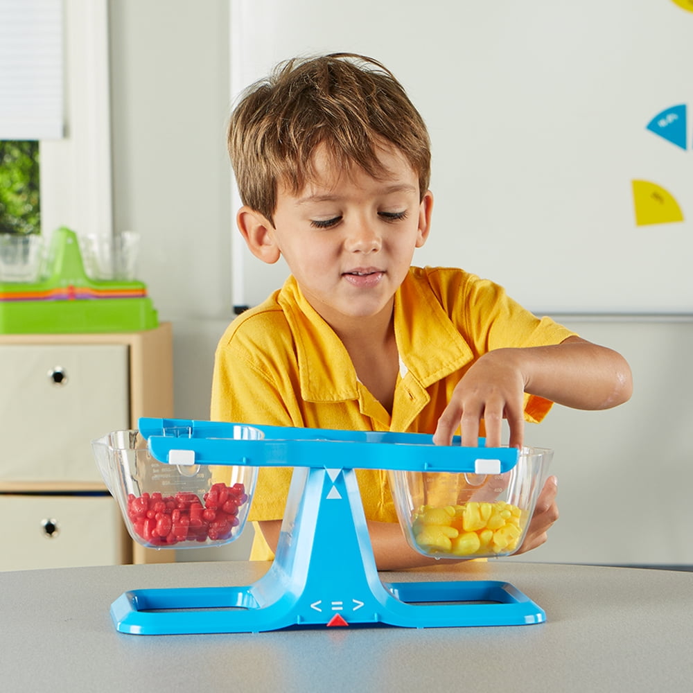hand2mind Blue Nestable Pan Balance, Balance Scale for Classroom (Set of 1)