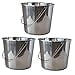 thumbnail image 3 of AmeriHome SSB422SET Large Stainless Steel Bucket Set 3 Piece, 3 of 3
