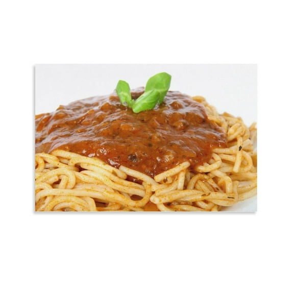 Spaghetti Bolognese Poster Decorative Painting Canvas Wall Art Living Room Posters Bedroom Painting,Unframe-style,12x18inch(30x45cm)