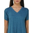 thumbnail image 6 of Stylore Women's Nightshirt Short Sleeve Nightgown V-Neck Sleepwear Posidon 3XL, 6 of 6