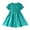 Green, variant on YUELONGHU Girls Fashion Dresses Girl Dresses Size 6-7 Kids Girls Summer Short Sleeve Solid Color Dress Cardigan Shirt Dress Children's Clothing 6-7 Years