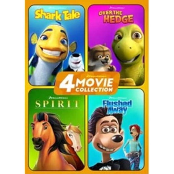 Pre-Owned DreamWorks 4 Movie Collection: Shark Tale / Over The Hedge / Spirit / Flushed Away
