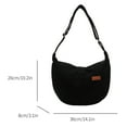 thumbnail image 2 of Bolso bandolera de pana para mujer bolso hobo grande informal bolso de compras con correa ajustable, 2 of 6