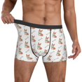 thumbnail image 3 of Men's Boxer Briefs, Cute Corgi Dog Bones Soft Comfy Mens Underwear Boxer Briefs Breathable With Widen Waist, 3 of 7
