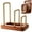 Brown 1, variant on Cozeii Cutting Board Rack, Wood Base Kitchen Organizer, 3 Intervals Chopping Board Holder, Lid and Baking Pan Storage Stand for Cabinet, Pantry, Space Saving, 6.54 Inch, Brown 1