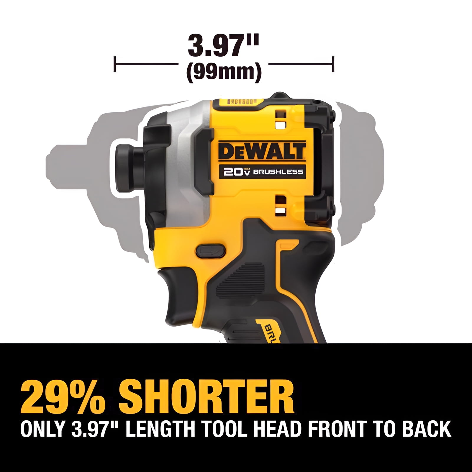 DEWALT 20V Cordless Compact 1/4'' Impact Driver, Brushless DEWALT 20V Cordless Compact 1/4'' Impact Driver, Brushless