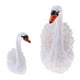 thumbnail image 2 of Juego de 2 Figuras de Decoración de Cisne Sunnimix Estatua de escultura de cisne, 2 of 8