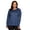 Blue, variant on RBX Active Women's Plus Size Super Soft Yoga Long Sleeve Tunic Top