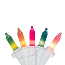 Northlight 35ct Mini Pastel Christmas Light Set - Multi-Color - 7' White Wire