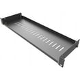 thumbnail image 1 of 1U Disassembled Vented Cantilever Server Rack Mount Shelf 6”(152mm) Depth for 19-Inch Network/AV Equipment Rack and Cabinet(1U6V), 1 of 6