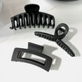 thumbnail image 6 of Women Elegant Black Geometric Plastic Hair Claw Lady Sweet Long Hair Holder Toothed Hair Clips Hairpins Fashion Hair Accessories, 6 of 9