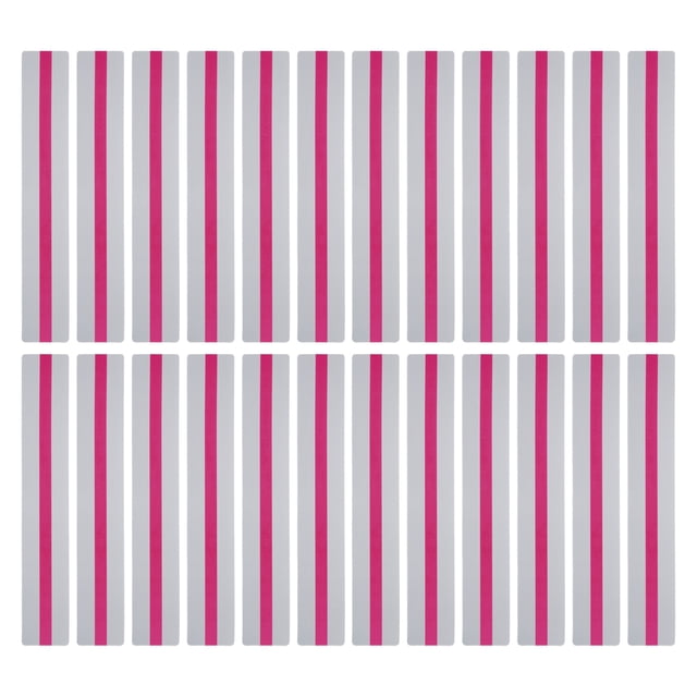 Unique Bargains Bandes de Lecture Guidées Marque-Pages Colorés Superposés Rose Rouge 24 Pcs