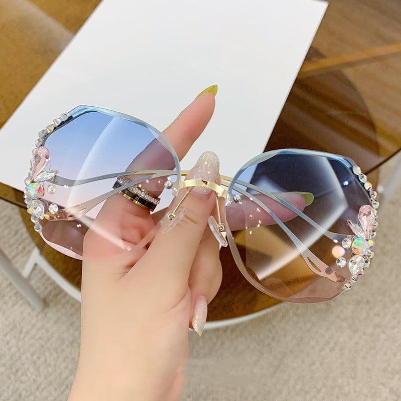 YCNYCHCHY 2023 New Frameless Trimmed Sunglasses Fashion Sunglasses