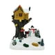 thumbnail image 1 of Figura de casa de pueblo navideña iluminada, centro de mesa, escultura de resina para decoración navideña, para hogar, fiestas y decoración, 1 of 9