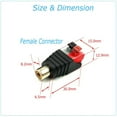 Speaker Wire A/V Cable To Audio Male Female for Rca Connector Adapter