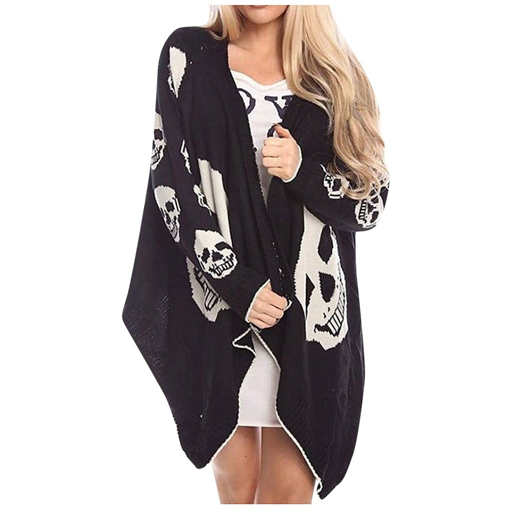 skull cardigan walmart