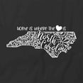 thumbnail image 2 of Home Is Where The Heart Is - North Carolina T-Shirt | White Tee Gift, 2 of 5