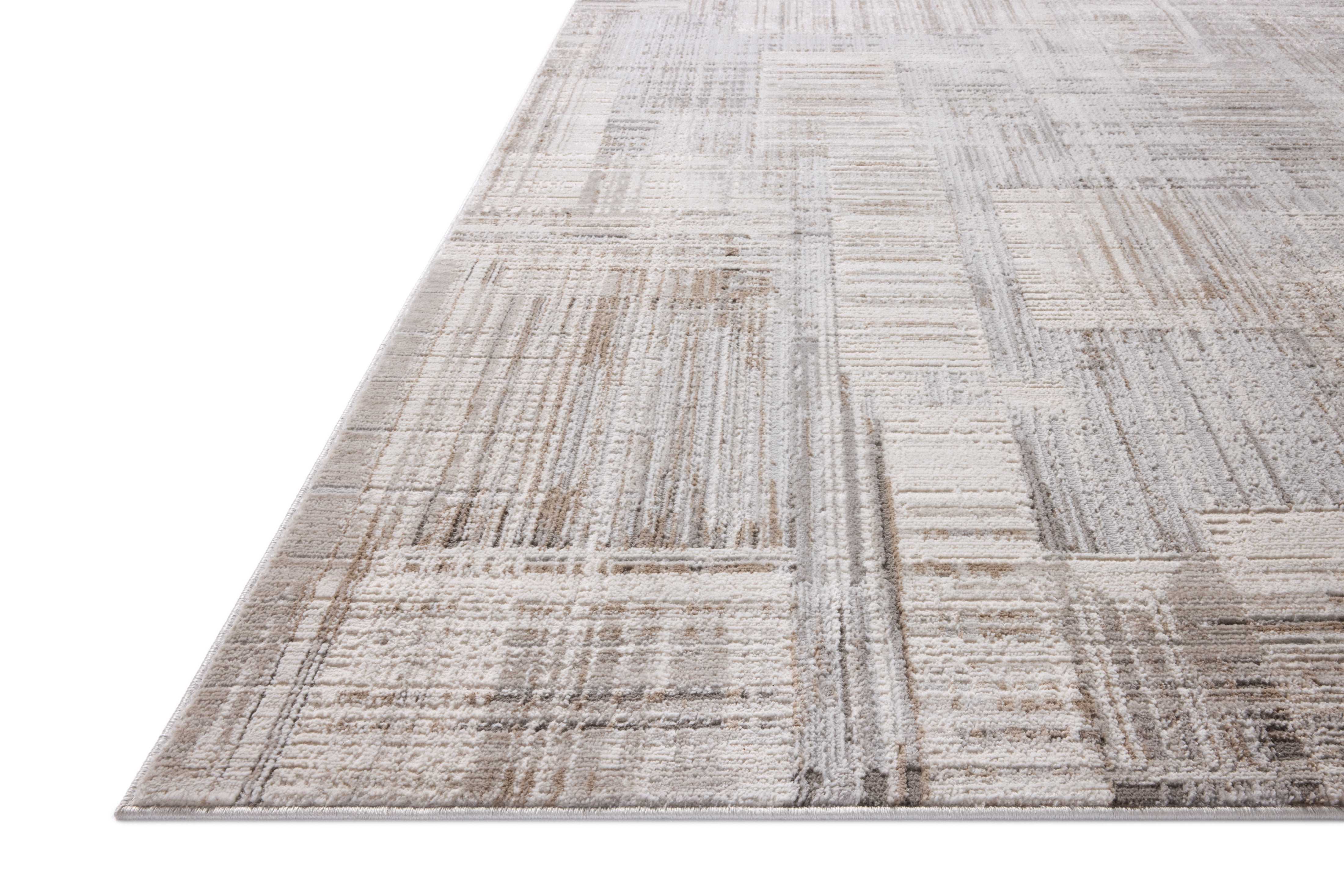 Loloi Hollis Pebble / Ivory 2'-7" x 8'-0" Runner Rug