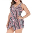 thumbnail image 3 of LSLJS Maillot de Bain de Plage Décontracté Rétro à Imprimé pour Femme Grande Taille Bikini, 3 of 9