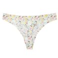 thumbnail image 3 of Odbmxy Plus Size Panties for Women High Cut Women's Thongs Comfy Leopard Print White Underpants, 3 of 6