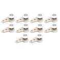 thumbnail image 3 of Polea de puerta corrediza Bling Bling 10 piezas de nailon 23 mm con SOPORTE de acero inoxidable color blanco, 3 of 12