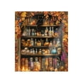 thumbnail image 3 of Fabric Shower Curtain Liner Polyester Reinforced Rustproof Halloween Design Water Resistant Machine Washable for Bathroom Tub Enclosure, 3 of 5