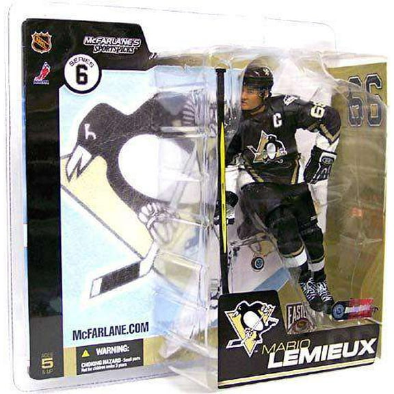 McFarlane NHL Sports Picks Series 6 Mario Lemieux Action Figure (Black Jersey Upward Triangle)