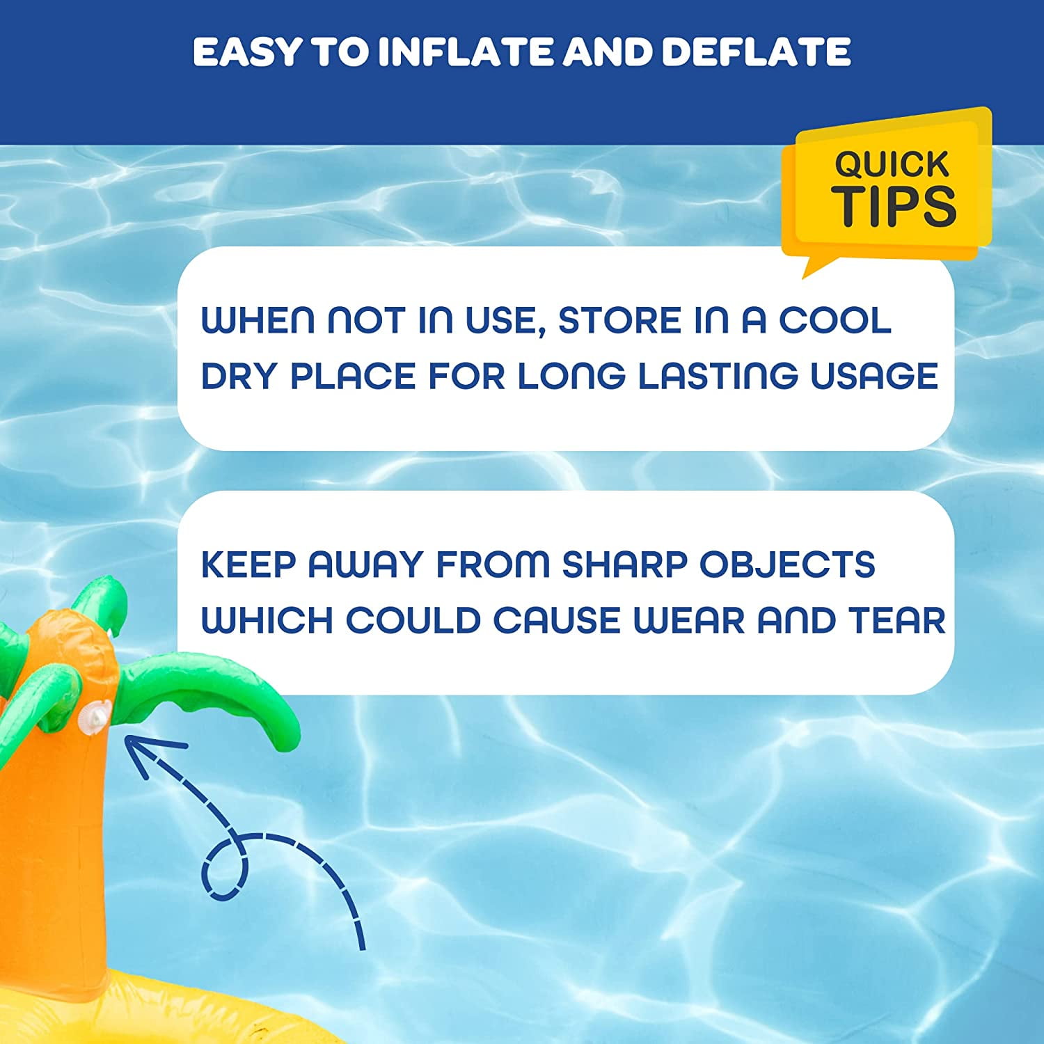 SCS Direct Inflatable Palm Tree Volleyball Inflatable Pool Game