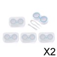 thumbnail image 1 of Caja de almacenamiento portátil para lentes de contacto, contenedor de 2-4 paquetes, 5 uds. 2 piezas, 1 of 10