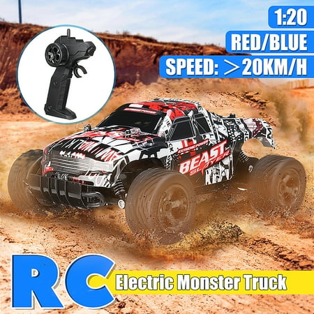 Rc Monster Truck Racing 2.4GHz 1:20 Remote Control Car High Speed Racing RC Electric Monster Truck Climbing Car OffRoad Vehicle Buggy Hobby Toy Gift ()