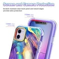 thumbnail image 5 of Petocase for iPhone 11 Case,Built with Screen Protector Full Body Rugged Shockproof Protective Soft Silicone Rubber TPU Bumper Cover for Women Girls,Purple, 5 of 7