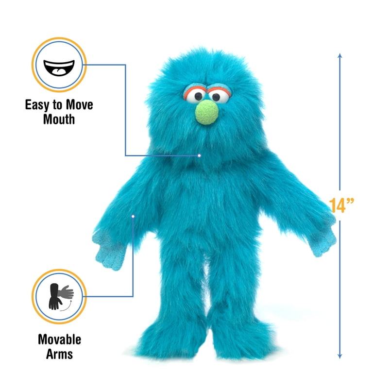 Silly Puppets, Monster Hand Puppet, 14 Inches, Blue - Walmart.com