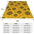 thumbnail image 3 of Yibo for Sunflower Flannel Blanket Decorative Floral Sunflower Flower Soft Throw Blankets for Bed Sofa Couch Chair Decor All Season Gifts, 3 of 7