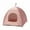 Pink, variant on Indoor/Outdoor Cat Sleeping Tent, Premium Nylon Cat Dog Sleeping Beds, 13.78 inch